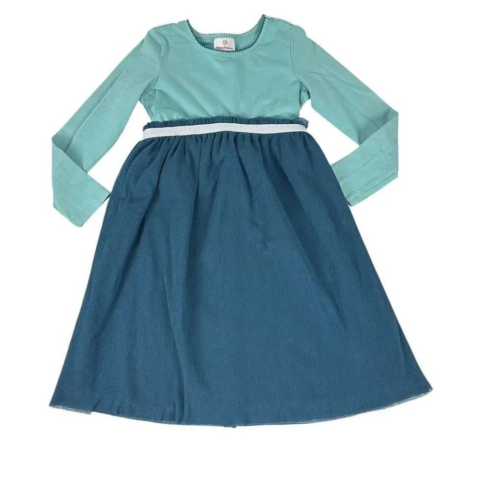 Hanna Andersson In School Blue Dream Dress 120 / 6-7